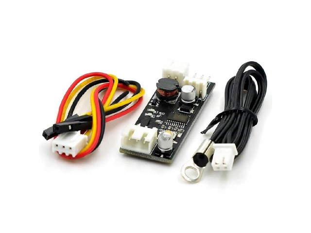 FOR Single 12V 0.8A DC PWM 2-3 Wire Fan Temperature Control Speed Controller Chassis Computer Noise Reduction Module NTC B 50K 3950