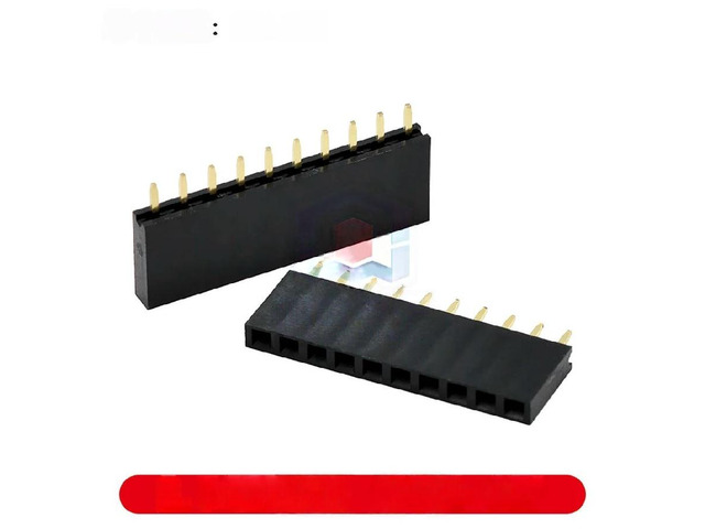 FOR 10-1000pcs 2.54MM pitch female socket single row female socket pin socket female socket/pin socket 1*6P 1*8P 1*10P