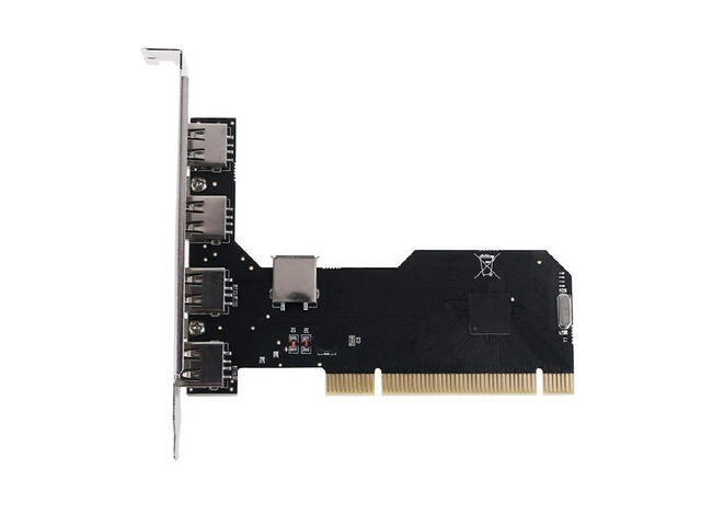 5 Port USB 2.0 PCI Hub Controller 480Mbps