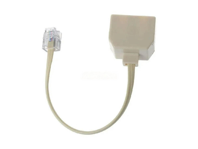 RJ11 Telephone Splitter 6P4C 1 Male 2 Female