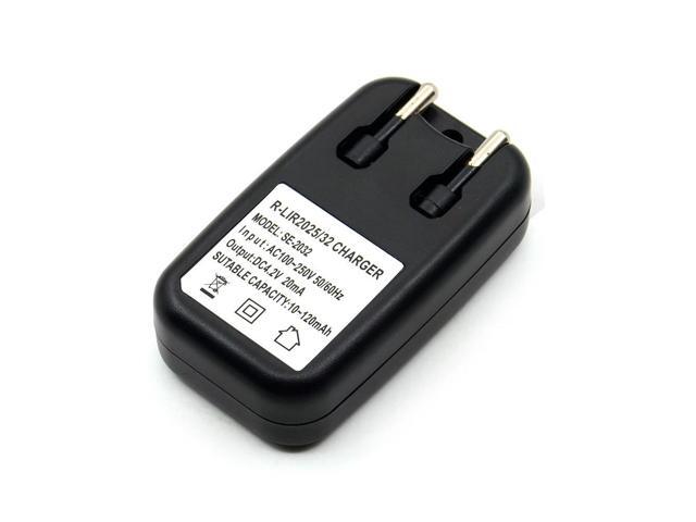 FOR LIR2032 LIR2025 CR2032 ML2032 ML2025 Coin Button Cell EU Plug AC power lithium 2032 2025 Charger Adapter