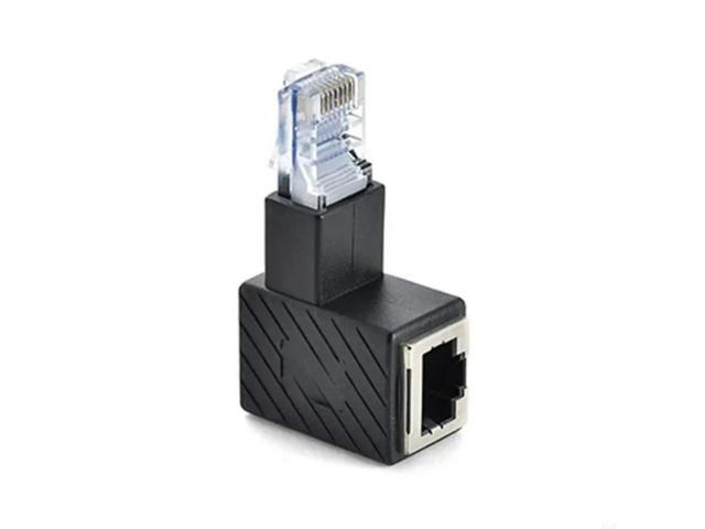 FOR 8P8C for Cat 5e/6 Male to Female LAN Ethernet Adapter Up Down Left Rigth Angled 90 Degree Extension Crystal for