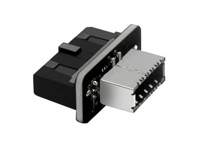 FOR USB Front Panel Adapter Type-E Female to USB 19 Male Adapter Internal Vertical Header Splitter