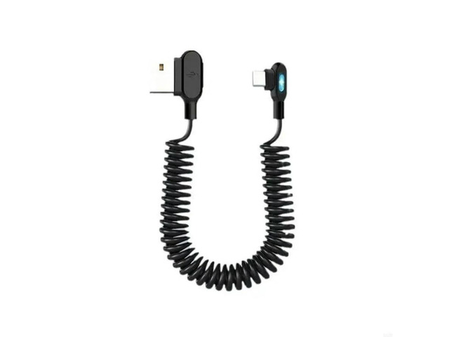 FOR USB C Cable 6A fast charges Reversible Coiled Designs Twist without Fast Charging Data Line for Phones