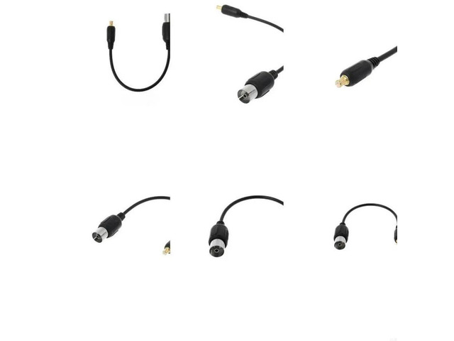 FOR 13cm RF Coaxial Adapter Connector Cable IEC Female to MCX Male Antenna Cord
