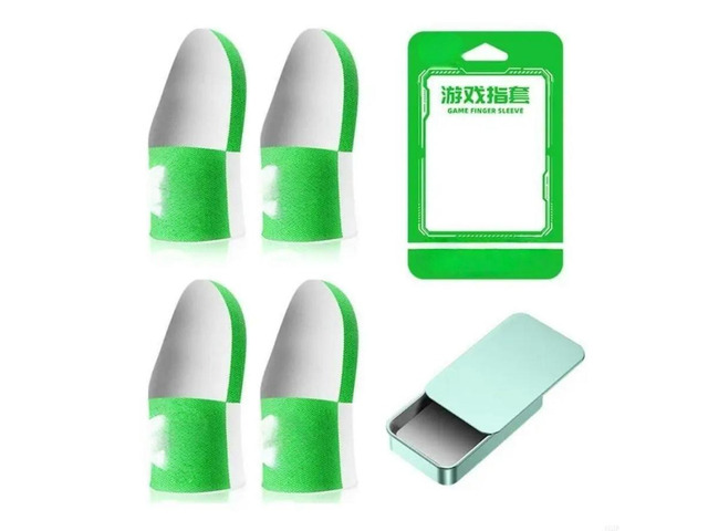 FOR Flexible Gaming Finger Gloves Protectors With Ventilated Conductive Fabric Perfect For Shooters Competitive Gaming 4pcs