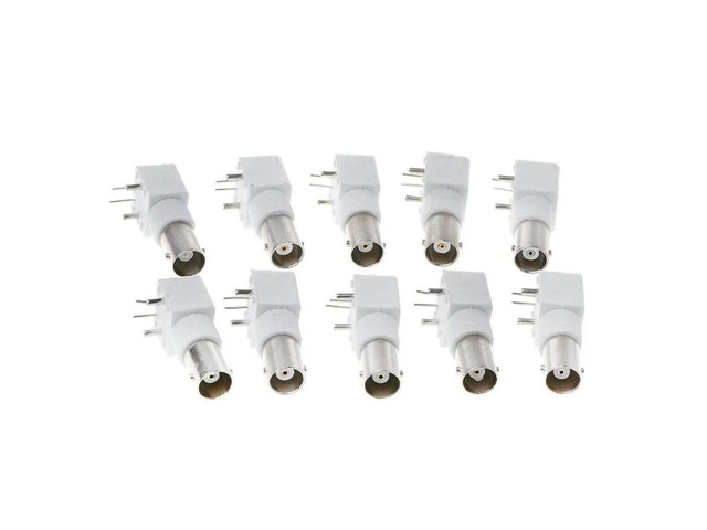 FOR 10x PC Board PCB Mount BNC Female With Bulkhead Connector