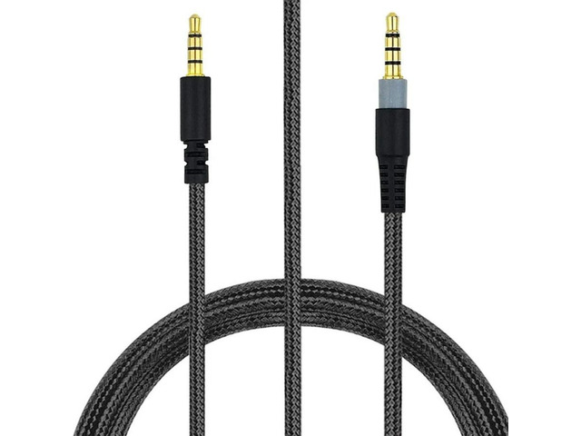 FOR 1pc Braided Replacement Aux 3.5mm Cable Extension Cord FOR Cloud Mix for Alpha S Gaming Headsets Headphones
