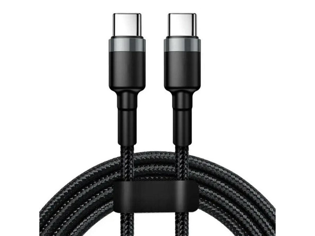 FOR 1pc 100W/5A Fast Charging Type C to Type C Cable Data Sync Cord for 15 Smartphones Tablets Laptops High-Speed Sync