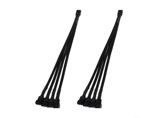 FOR 2PCS 26cm 4 PVC Fan Speed Extension Cable for Motherboards Compatibility