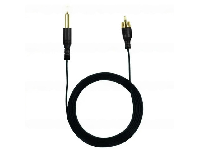 FOR RCA Cable Line Connector hine Power Supply Accessory Clip Cord 6.35mm to RCA Adapter Line Soft-TPE 1.8m