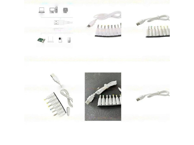 FOR USB 5V To DC9V 12V Converter Cable USB5V to 9V 12V Power Supply Charging Cable with 8 Connector Adapters