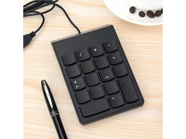 FOR 18Keys Corded Keyboard Numeric Keypad With Multimedia Shortcuttings And Ergonomic Comfort Great For Office And Home