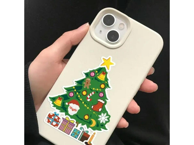 FOR Reusable Holiday Stickers 24PCS Cartoon Christmas Puzzle Decoration For Family Activity