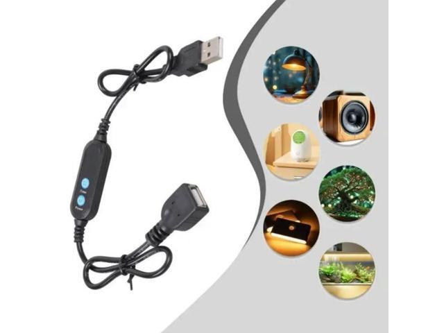 FOR 60cm USB Timer Power Cable 24 Stage Adjustable Shutdown Function For LED Lights Charging Home Electronics 5V
