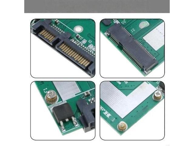 FOR Mini PCIE SSD Adapter mSATA to 2.5in SATA3 Converter Module 6Gbps Fast Integrates Drive into Laptops