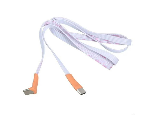 FOR Space Saving Type C Angled Charging Cable Plastic Metal Build For Mobile Tablets