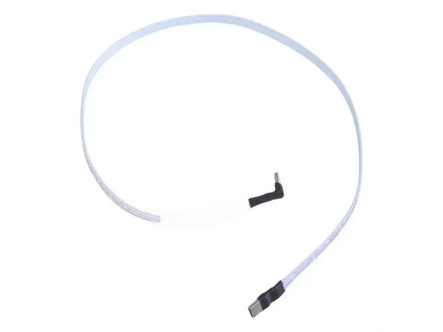 FOR Type C to Type C Flexible Cable 90 Degree Flat Soft Cable for Tight Space 480Mbps Data Transmission