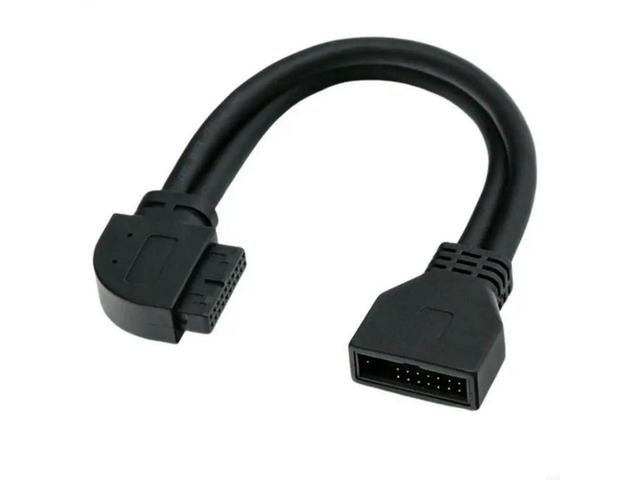 FOR Flexible PC Case USB3.0 Extension Cable 90 Degree Elbow For Fast Speed Data Transfer