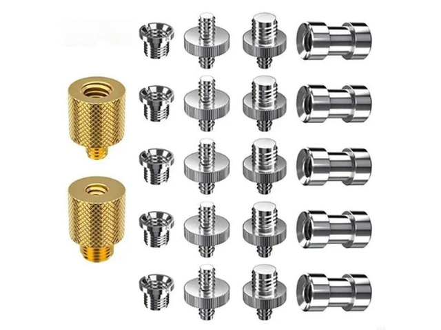 FOR Camera Accessories 1/4' Male to 1/4' Male Threaded Adapter 1/4 Inch Double Male Screw Adapter Supports Tripod