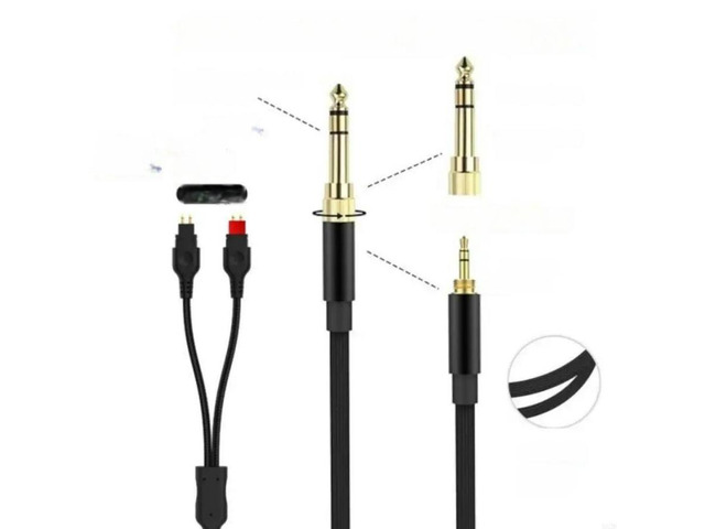 FOR 3.5mm Headph Cable Easy Storage for HD580 HD600 HD650 HD660 HD660S