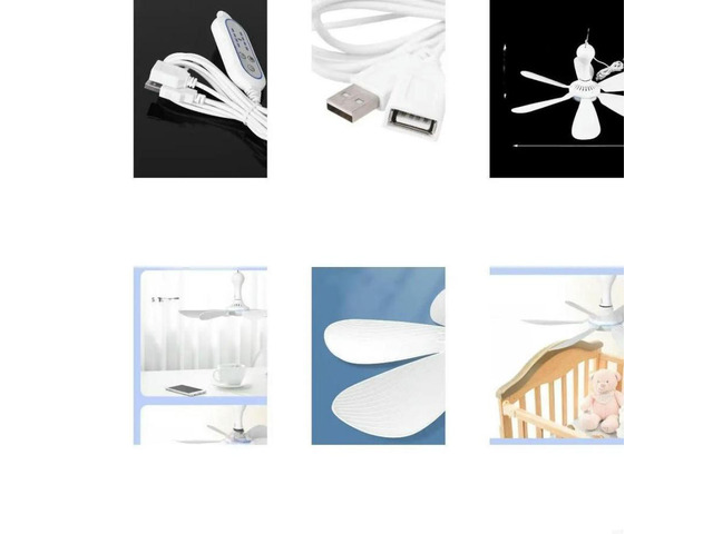 FOR 5V USB Ceiling Canopy Fan Timing 4 Speed Hanging Outdoor Camp Tent Fan