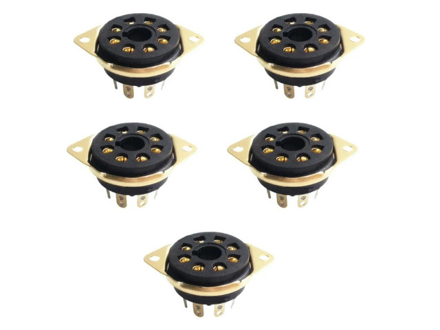 FOR 5pcs 8 Vacuum Tube Socket Octal for KT66 KT88 6SL7 6SN7 6V6 5AR4/GZ34 Socket ABS Long-Lasting Use