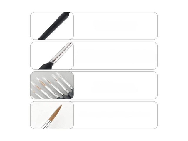 9Pcs Fine Detail Miniature Paint Brushes