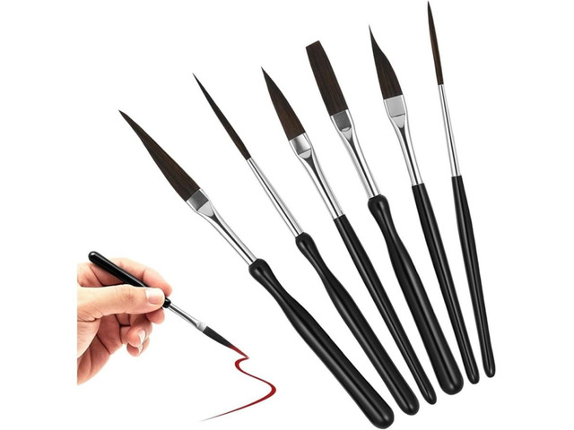 6Pcs Pinstriping Brush Kit for Acrylic