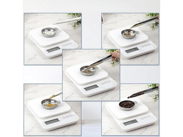 4Pcs Metal Weighing Powder Pans with Scoop