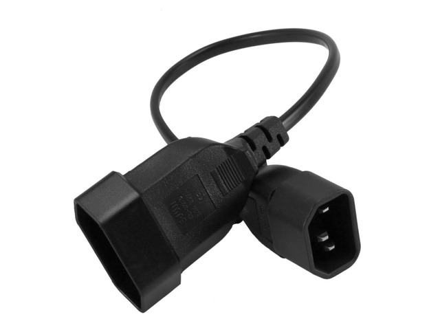 C14 to European 2Pin Power Adapter Cord