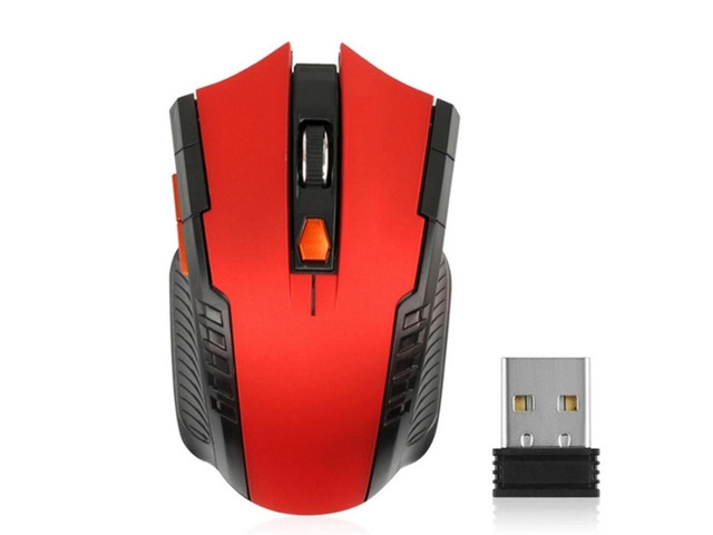2.4GHz 1600DPI Wireless Optical Mouse Red