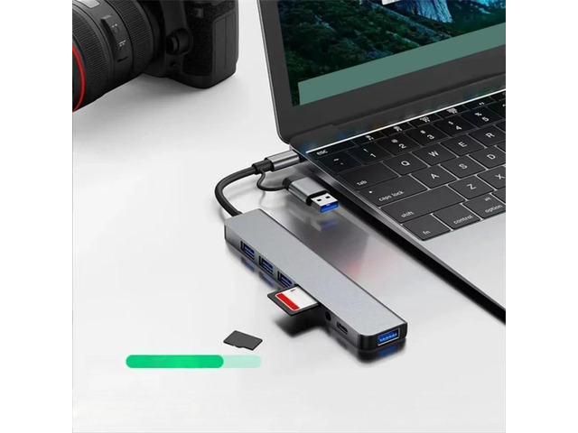 8 in 1 USB+Type-C Docking Station Audio