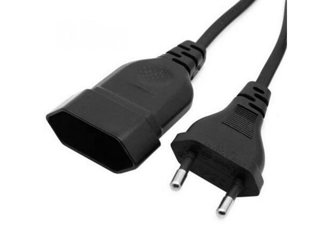 0.5m European 2Prong Power Extension