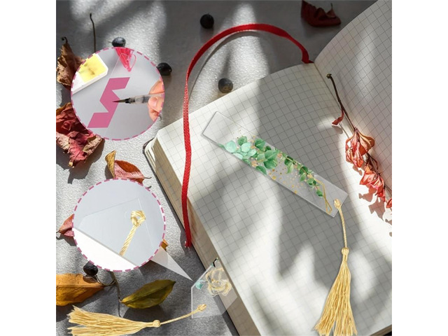 30Pcs Acrylic Blanks with Tassels DIY