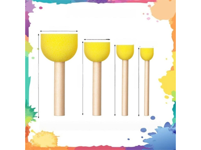 90Pcs Round Sponges Brush Set