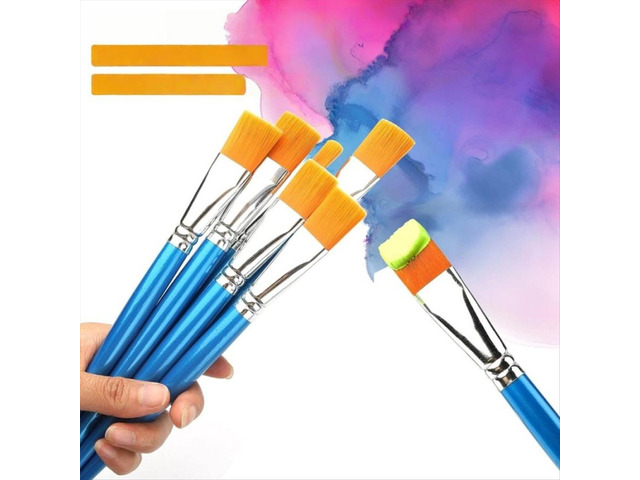 12Pcs Large Synthetic Paint Brushes
