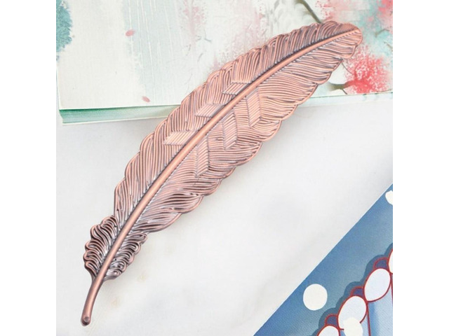 Metal Feather Bookmarks for Students