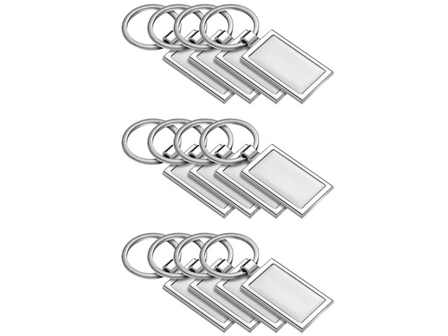 Sublimation Rectangle Metal Keychain