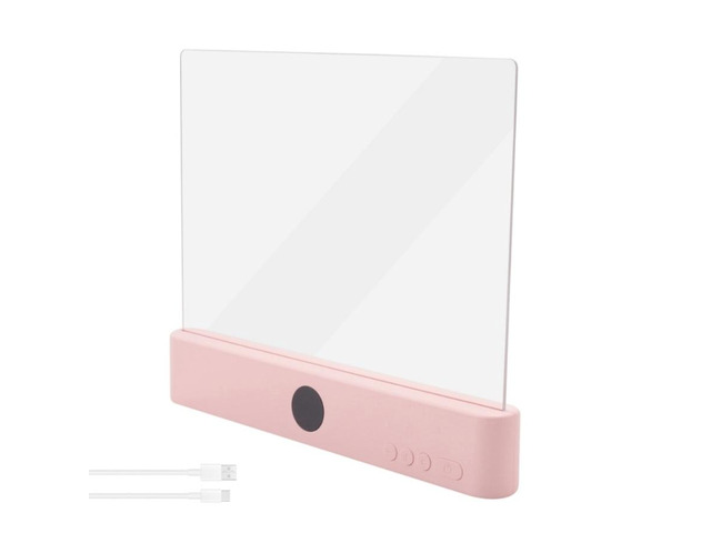 Rechargeable Clear LED Book Light Pink