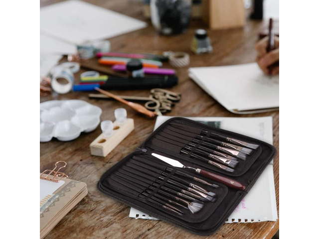 15Pcs Acrylic Paint Brushes Set