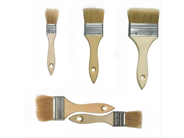 6Pcs Stain Trim Chip Oil Paint Brushes