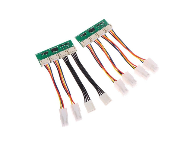 2Pcs S19 Fan Spoofer 12V 4Pin Simulator
