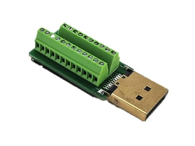 FOR 2pcs DP20 DisplayPort Male Port To Terminal Block Connector Adapter