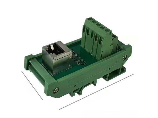 FOR 2pcs RJ45 Port Breakout PCB Board Ethernet LAN Interface Terminal