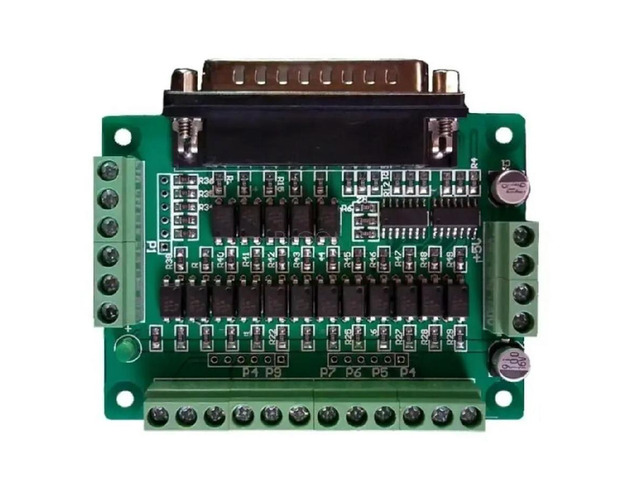 FOR CNC 25P Parallel Port Interface Board 5DI 12DO Optical Isolation