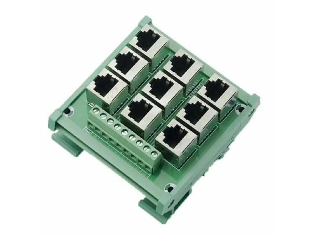 FOR 1 To 9 Port RJ45 To Terminals Breakout PCB Board Ethernet Module