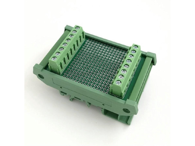 FOR 50X72mm Double Side 8 in 8 out Prototype PCB Test Board Din Rail