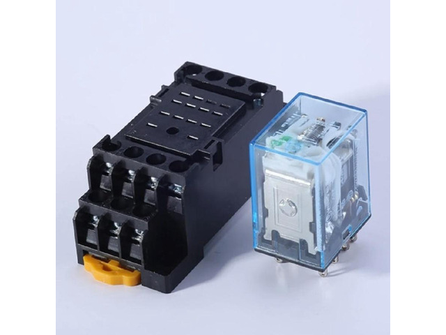 FOR 10 Packs MY2N-J MY3N-J MY4N-J Power Relay with Din Rail Socket