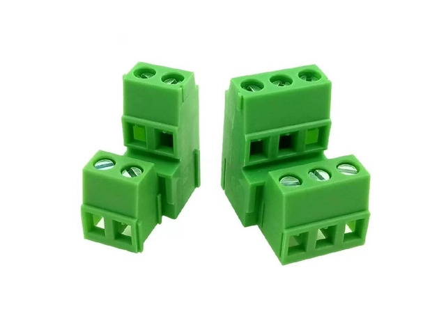 FOR 100 Sets 300V/10A 5.0mm PCB Screw Terminal Block High Low